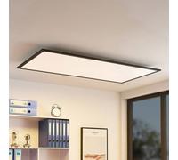 Lindby Panel LED Nelios, 120 x 60 cm, 4000K, negro, metal