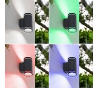 Lindby Smart aplique LED para exterior Valtin CCT RGB Tuya IP54