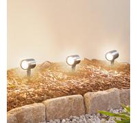 Lindby Smart LED foco con pica Nycta, RGB, Tuya, lote de 3