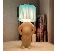 Lindo chico lámpara de noche, lámpara de mesa LED creativa con enchufe para dormitorio, baño, inodoro, pasillo, escalera, cocina/0 (color: azul, tamaño: 11,4 x 4,9 pulgadas)