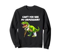 Lindo Dinosaurio T Rex muletas Fractura Brazo recuperación de Lesiones óseas Sudadera