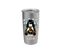 Lindo Kawaii Just A Girl Who Loves Anime Y Kava Tea Drink Vaso térmico de acero inoxidable de doble pared