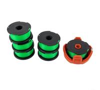 Línea de carrete de recortadora con tapa, paquete de 6 para Black & Decker GL7033 GL8033 GL9035 reemplaza la pieza A6482 Accesorios de herramientas de jardín