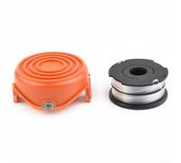 Línea de carrete de recortadora para Black Decker GL687 GL690 con tapa - Piezas de repuesto de alimentación automática de alambre de nailon Kit de recambio de recortadora de césped