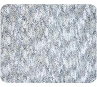 Linea Due Alfombra de baño, Polyester, Plata, 40x50 cm