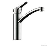 Linea Fuoco 1 Grifo Monomando Acabado Acero Inoxidable Baja Presión