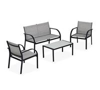 Linea Garden Friend S1617067 - Salón, Negro, 108 x 63 x 77 cm