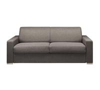 LINEA SOFA Sofá Cama de 4 plazas de Tela Tipo Italiano CALITO - Antracita - Cama de 160 cm - Colchón de 18 cm con Memoria de Forma