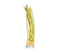 Línea solar fotovoltaica BVR, Amarillo-Verde BVR Solar PV Tierra Cable de Cobre 6mm2 10-20cm 20 PCS(6mm2-10CM)