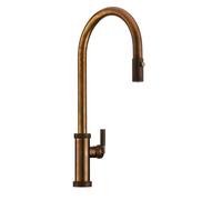 LINEA Urban, grifo para lavabo, latón natural, alta presión
