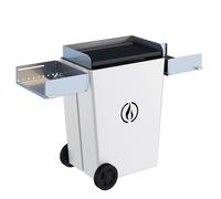 Linea VZ Party Bianco - Barbacoa pirolítica para pellets con ruedas