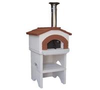 Linea VZ Ponza - Horno de leña de exterior con base - Cámara de cocción 55x59 cm