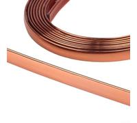 Lineales de ajuste de PVC, cinta de costura automática para cubrir la pared, panel de tira de borde brillante mate, moldura decorativa para la cintura (2,8 m oro rosa)