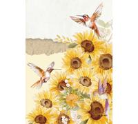LINED WATERCOLOR SUNFLOWER COMPOSITION NOTEBOOK B5 80SHEETS 160PAGES: Writing Journal with Meaningful Sunflower Quote 6.93" x 9.84" (B5 Standard Paper Size)