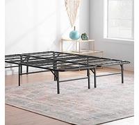 Linenspa Estructura Cama de Metal - Cama Plegable - Somier con patas 160x190 cm - Espacio Inferior de 33cm para Almacenamiento - Se Monta en 5 Minutos
