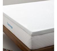 Linenspa Sobrecolchon Viscoelastico | Topper para colchon 180 x 200 cm | Grosor 5 cm | Con Gel y funda con cremallera lavable | Oeko-Tex