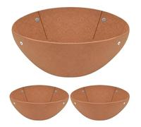 Liner de macetero - Forro de fieltro de 3 piezas para macetas colgantes, inserciones de macetas transpirables para jardín exterior e interior, ventana, patio, decoración de patio, color mar