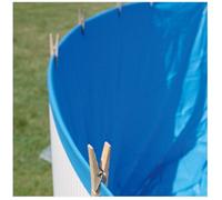 Liner para Piscinas Redondas, 300 x 90 cm (Largo x Alto), Sistema overlap, Color Azul Gre FSP300