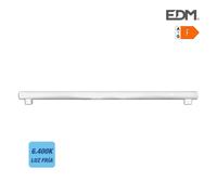 Linestra led 2 casquillos s14s 18w 1450lm 6400k luz fria ø3x100cm edm