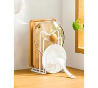 LINFIDITE Tabla de cortar Rack Tabla de cortar Soporte organizador (blanco)