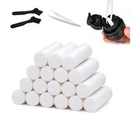 Linhexis 18 almohadillas de algodón de repuesto para cabezal pulverizador Shark ChillPill FA022, mechas de elemento de filtro de alta absorción, accesorios de limpieza fáciles de instalar, color