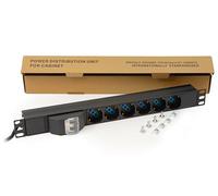 Link Accessori LK10050 accesorio de bastidor Regleta eléctrica - Accesorio de rack (Regleta eléctrica, Negro, 1U, 1,75 m, 19", 6 salidas AC)