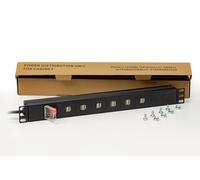 LINK LK10064 - Regleta de 1U de 19" para armarios de Rack con 12 Tomas USB 3,4 A para Carga Dispositivos con Interruptor
