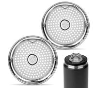 Linkidea Colador de té de acero inoxidable 304 compatible con botella YETI Rambler de 18 onzas/26 onzas/36 onzas/46 onzas/64 onzas Chug y tapas MagDock, colador de hielo, bloqueador de frutas, paquete