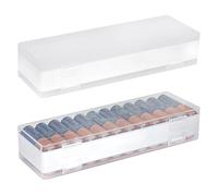 Linkidea - Juego de 2 cajas de almacenamiento para pilas AA: compactas y portátiles, cada caja contiene 24 pilas, ideales para el hogar o para viajar