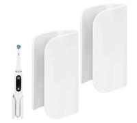 Linkidea Soporte para cepillo de dientes eléctrico de montaje en pared, colgador de cepillo de dientes eléctrico de plástico, organizador autoadhesivo compatible con la serie Oral-B iO, Philip