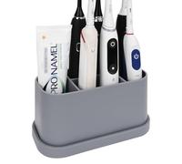 Linkidea Soporte para Cepillo de Dientes eléctrico, Soporte de Silicona para Cepillo de Dientes, Organizador de 5 Ranuras para Cepillo de Dientes eléctrico Compatible con Oral-B DB4010, Pro 100