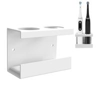 Linkidea Soporte para Cepillo Dientes diatomita, Organizador Almacenamiento Cepillo de Dientes eléctrico Adhesivo montado en la Pared, Compatible con AquaSonic Black Series, Kingheroes Sonic, Oral-B