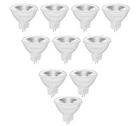 Linkind Bombilla LED GU5.3 MR16 12V, Blanco Cálido, 5W Equivalente 50W Bajo Consumo, 2700K 520 Lúmenes, Ángulo de haz estrecho 36 ° Spotlight, AC/DC 12V, No regulable, Pack de 10
