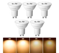 Linkind Bombillas LED GU10 Regulable, 5.7W equivalente a 75W, Blanco Cálido 2700K 560 Lúmenes, Foco led con 36 ° ángulo de haz, paquete de 5.