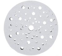 Linnkyfloa Almohadilla de disco de lijado de esponja de 150 mm con lijadora orbital de 70 agujeros, pulido de respaldo de interfaz y acabado fino, negro