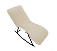 Linnkyfloa Funda de forro polar para silla mecedora con parte inferior elástica diseñada para adaptarse a asientos mecedoras y reclinables sin huecos ni deslizamientos (beige)