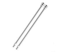 Linnkyfloa Varita de acero para lavadora a presión de 17 pulgadas con conexión rápida de 14 mm, limpiador de poste de extensión de alta presión de 4000 PSI y escoba, dorado (gris claro)