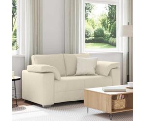 Lino transpirable minimalista para sala moderna estilo nórdico 160 cm beige | Sofá de 2 Plazas Beige 160 cm Tejido Mezcla de Lino, Sofá Moderno Minimalista con Cojines Suaves y Estructura Resistente para