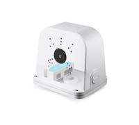 LINOVISION Extensor PoE de 2 Puertos para Exteriores con Caja de Montaje Universal para Dos Cámaras IP, Alimentación a Través de Cable Ethernet