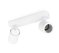 linovum TENJO - Lámpara de techo (2 focos, orientable y giratoria), color blanco
