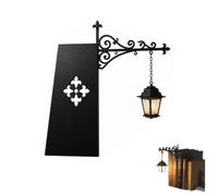 Linterna de biblioteca - Iluminación decorativa para estantería, luz nocturna LED de rincón de lectura vintage, lámpara de estante portátil con brillo cálido, para amantes de los libros (1pc)