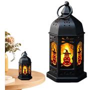 Linterna de Halloween - Vela portátil con batería | Luces LED para decoración de mesa de Halloween, suministros de jardín