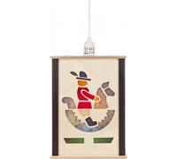 Linterna decorativa con forma de caballito, tamaño pequeño: 17,5 x 23 x 8 cm. Producto nuevo