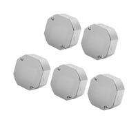 Linvimia 5 Piezas de Cubiertas de octágonos en de Acero galvanizado, Cubiertas de Cajas eléctricas en Planas galvanizadas para Cubierta de Conexiones de Caja eléctrica Octogonal/Cuadrada