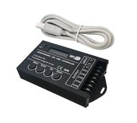 Lioaeust Controlador de tiempo programable, TC421 WiFi Time RGB LED controlador temporizador 5 canales DC12-24V para luces LED de plantas, luces de crecimiento