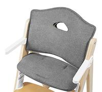 LIONELO Cojín para trona Floris, material supersuave, agradable al tacto, fácil de limpiar, orificios especiales para cinturones de seguridad Soporte hasta 40 kg