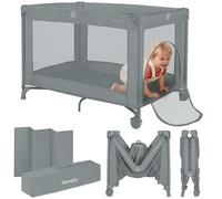 Lionelo Cuna de viaje Amelie – desde nacimiento hasta 15 kg, plegable, 100,5x70,5 cm