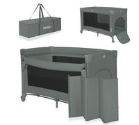 Lionelo Cuna de viaje Ellen 3 en 1 Colecho 0-3 años hasta 15 kg 2 alturas ruedas bolsa