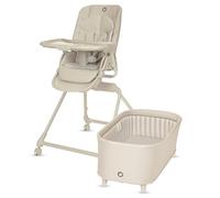 Lionelo Maddie Set Trona Bebé Evolutiva Multifunción 3 en 1, gira 360°, Hamaca Reclinable y Función Cuna con Ruedas, Arnés 5 Puntos, Limpieza Fácil, Plegable y Compacta, desde Nacimiento, 0-36 Meses