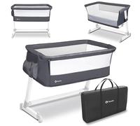 lionelo Theo Plus Camita para niños hasta 9 kg 5 Regulación Gradual de la Altura 2 Ruedas para desplazar Organizador Mosquitera Bolsa para Transportar